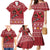 Personalized Radnorshire Wales Christmas Family Matching Mermaid Dress and Hawaiian Shirt Red-Tailed Hawk Rugby - Wonder Print Shop