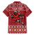 Personalized Radnorshire Wales Christmas Family Matching Off The Shoulder Long Sleeve Dress and Hawaiian Shirt Red-Tailed Hawk Rugby - Wonder Print Shop