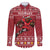 Personalized Radnorshire Wales Christmas Family Matching Off The Shoulder Long Sleeve Dress and Hawaiian Shirt Red-Tailed Hawk Rugby - Wonder Print Shop