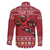 Personalized Radnorshire Wales Christmas Family Matching Off The Shoulder Long Sleeve Dress and Hawaiian Shirt Red-Tailed Hawk Rugby - Wonder Print Shop