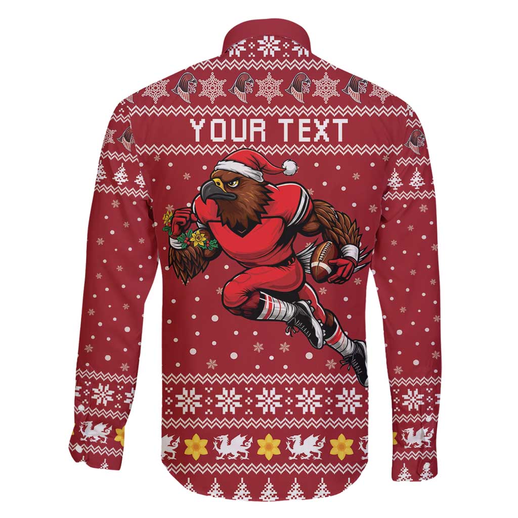 Personalized Radnorshire Wales Christmas Family Matching Puletasi and Hawaiian Shirt Red-Tailed Hawk Rugby - Wonder Print Shop