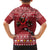 Personalized Radnorshire Wales Christmas Family Matching Short Sleeve Bodycon Dress and Hawaiian Shirt Red-Tailed Hawk Rugby - Wonder Print Shop
