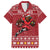 Personalized Radnorshire Wales Christmas Family Matching Short Sleeve Bodycon Dress and Hawaiian Shirt Red-Tailed Hawk Rugby - Wonder Print Shop