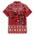 Personalized Radnorshire Wales Christmas Family Matching Short Sleeve Bodycon Dress and Hawaiian Shirt Red-Tailed Hawk Rugby - Wonder Print Shop