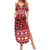 Personalized Radnorshire Wales Christmas Family Matching Summer Maxi Dress and Hawaiian Shirt Red-Tailed Hawk Rugby - Wonder Print Shop