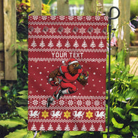 Personalized Radnorshire Wales Christmas Garden Flag Red-Tailed Hawk Rugby - Wonder Print Shop