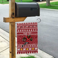 Personalized Radnorshire Wales Christmas Garden Flag Red-Tailed Hawk Rugby - Wonder Print Shop
