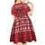 Personalized Radnorshire Wales Christmas Kid Short Sleeve Dress Red-Tailed Hawk Rugby - Wonder Print Shop