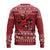 Personalized Radnorshire Wales Christmas Ugly Christmas Sweater Red-Tailed Hawk Rugby - Wonder Print Shop