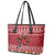 Personalized Radnorshire Wales Christmas Leather Tote Bag Red-Tailed Hawk Rugby - Wonder Print Shop