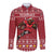 Personalized Radnorshire Wales Christmas Long Sleeve Button Shirt Red-Tailed Hawk Rugby - Wonder Print Shop