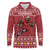 Personalized Radnorshire Wales Christmas Long Sleeve Polo Shirt Red-Tailed Hawk Rugby - Wonder Print Shop