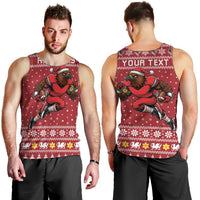 Personalized Radnorshire Wales Christmas Men Tank Top Red-Tailed Hawk Rugby - Wonder Print Shop