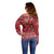 Personalized Radnorshire Wales Christmas Off Shoulder Sweater Red-Tailed Hawk Rugby - Wonder Print Shop