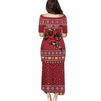 Personalized Radnorshire Wales Christmas Puletasi Red-Tailed Hawk Rugby - Wonder Print Shop