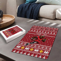 Personalized Radnorshire Wales Christmas Puzzle Red-Tailed Hawk Rugby - Wonder Print Shop
