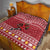 Personalized Radnorshire Wales Christmas Quilt Red-Tailed Hawk Rugby - Wonder Print Shop