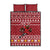 Personalized Radnorshire Wales Christmas Quilt Bed Set Red-Tailed Hawk Rugby - Wonder Print Shop