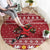 Personalized Radnorshire Wales Christmas Round Carpet Red-Tailed Hawk Rugby - Wonder Print Shop