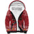 Personalized Radnorshire Wales Christmas Sherpa Hoodie Red-Tailed Hawk Rugby - Wonder Print Shop