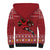 Personalized Radnorshire Wales Christmas Sherpa Hoodie Red-Tailed Hawk Rugby - Wonder Print Shop