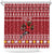 Personalized Radnorshire Wales Christmas Shower Curtain Red-Tailed Hawk Rugby - Wonder Print Shop