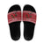 Personalized Radnorshire Wales Christmas Slide Sandals Red-Tailed Hawk Rugby - Wonder Print Shop