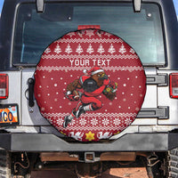 Personalized Radnorshire Wales Christmas Spare Tire Cover Red-Tailed Hawk Rugby - Wonder Print Shop