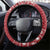 Radnorshire Wales Christmas Steering Wheel Cover Red-Tailed Hawk Rugby - Wonder Print Shop