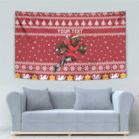 Personalized Radnorshire Wales Christmas Tapestry Red-Tailed Hawk Rugby - Wonder Print Shop