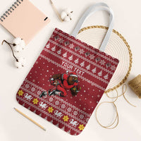 Personalized Radnorshire Wales Christmas Tote Bag Red-Tailed Hawk Rugby - Wonder Print Shop
