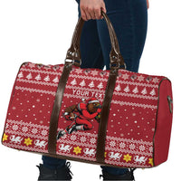 Personalized Radnorshire Wales Christmas Travel Bag Red-Tailed Hawk Rugby - Wonder Print Shop