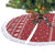 Personalized Radnorshire Wales Christmas Tree Skirt Red-Tailed Hawk Rugby - Wonder Print Shop