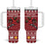 Personalized Radnorshire Wales Christmas Tumbler With Handle Red-Tailed Hawk Rugby - Wonder Print Shop