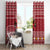 Personalized Radnorshire Wales Christmas Window Curtain Red-Tailed Hawk Rugby - Wonder Print Shop