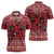 Personalized Radnorshire Wales Christmas Zipper Polo Shirt Red-Tailed Hawk Rugby - Wonder Print Shop