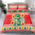 Wales Christmas Bedding Set Cute Green Welsh Dragon and Daffodils - Wonder Print Shop