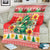 Wales Christmas Blanket Cute Green Welsh Dragon and Daffodils - Wonder Print Shop