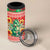 Wales Christmas 4 in 1 Can Cooler Tumbler Cute Green Welsh Dragon and Daffodils - Wonder Print Shop