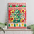 Wales Christmas Canvas Wall Art Cute Green Welsh Dragon and Daffodils - Wonder Print Shop