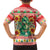 Wales Christmas Kid Hawaiian Shirt Cute Green Welsh Dragon and Daffodils - Wonder Print Shop