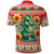 Wales Christmas Polo Shirt Cute Green Welsh Dragon and Daffodils - Wonder Print Shop