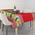 Wales Christmas Tablecloth Cute Green Welsh Dragon and Daffodils - Wonder Print Shop
