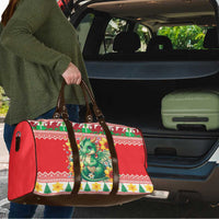 Wales Christmas Travel Bag Cute Green Welsh Dragon and Daffodils - Wonder Print Shop