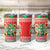 Wales Christmas Tumbler Cup Cute Green Welsh Dragon and Daffodils - Wonder Print Shop