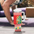 Wales Christmas Tumbler With Handle Cute Green Welsh Dragon and Daffodils - Wonder Print Shop