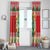 Wales Christmas Window Curtain Cute Green Welsh Dragon and Daffodils - Wonder Print Shop