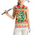 Wales Christmas Women Sleeveless Polo Shirt Cute Green Welsh Dragon and Daffodils - Wonder Print Shop