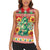 Wales Christmas Women Sleeveless Polo Shirt Cute Green Welsh Dragon and Daffodils - Wonder Print Shop