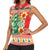 Wales Christmas Women Sleeveless Polo Shirt Cute Green Welsh Dragon and Daffodils - Wonder Print Shop
